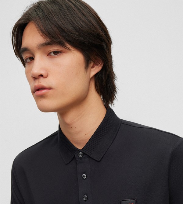 HUGO Hugo - Black Polo T-shirts