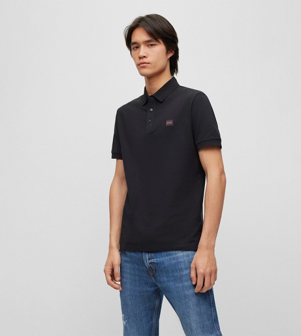 HUGO Hugo - Black Polo T-shirts