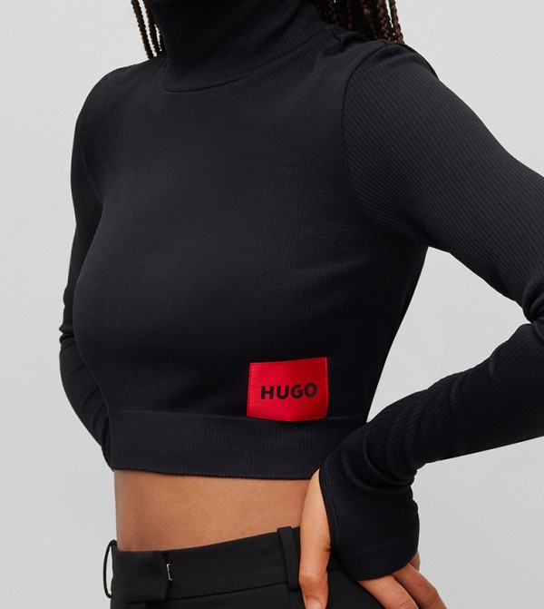 HUGO  - Black Tops & Blouses