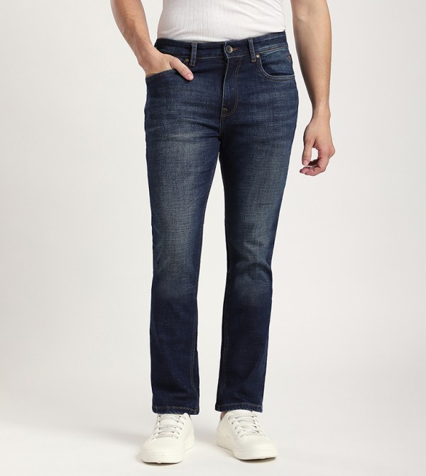 بيفرلي هيلز بولو كلوب  بناطيل جينز - أزرق غامق  Straight Jeans