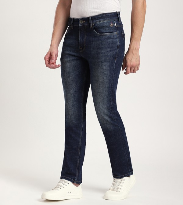 بيفرلي هيلز بولو كلوب  بناطيل جينز - أزرق غامق  Straight Jeans