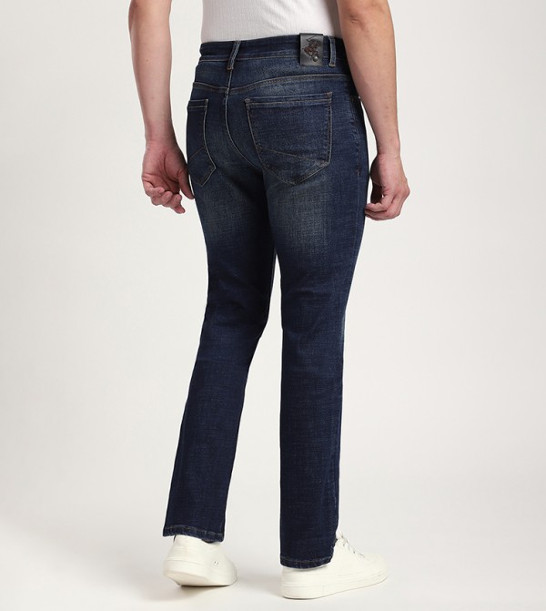 بيفرلي هيلز بولو كلوب  بناطيل جينز - أزرق غامق  Straight Jeans