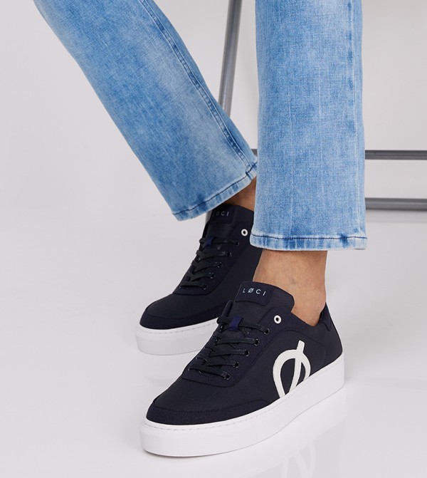 LOCI LOCI - Navy Low Top