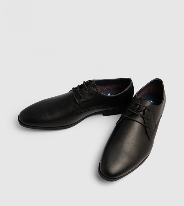 Ben Sherman  Formal Shoes - Black Formal Lace-Up Shoes