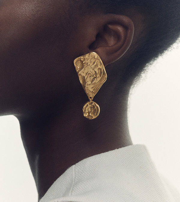 REISS  - Gold Earrings