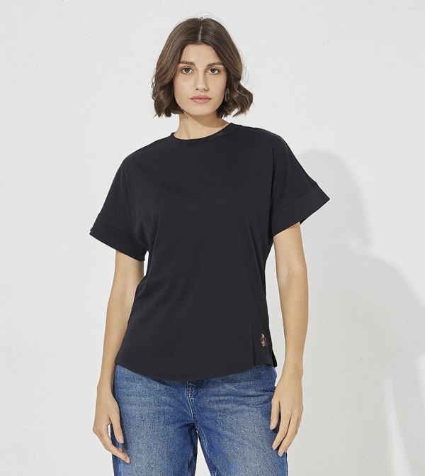 Ted Baker  Casual T-Shirts - Black Casual T-Shirts