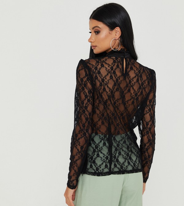 ANOTAH ANOTAH - Black Tops & Blouses