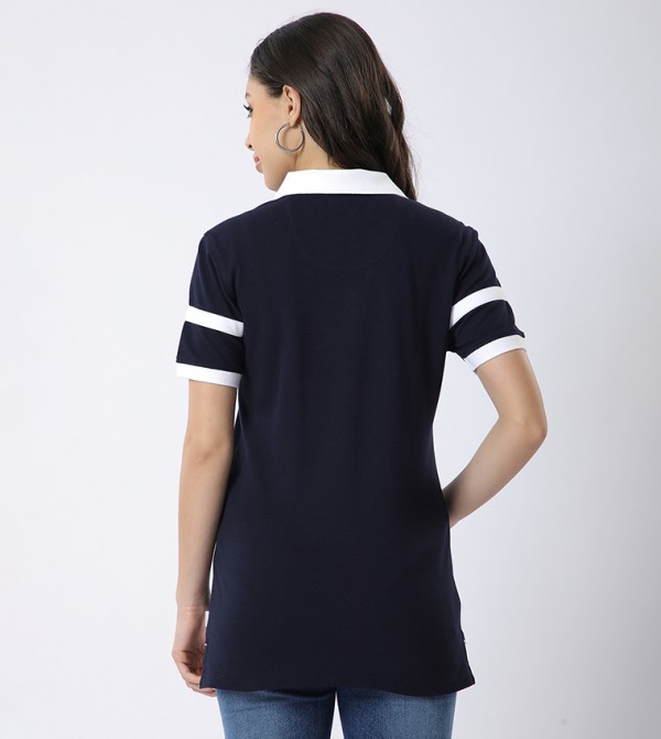 Beverly Hills Polo Club Women - Navy Polo T-shirts