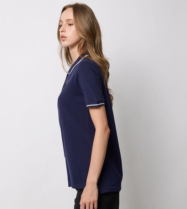 Beverly Hills Polo Club  T-Shirts - Navy Polo T-shirts