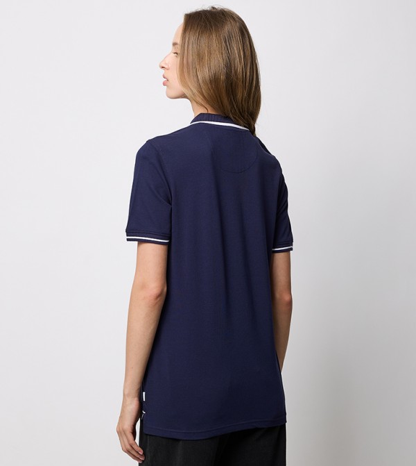Beverly Hills Polo Club  T-Shirts - Navy Polo T-shirts