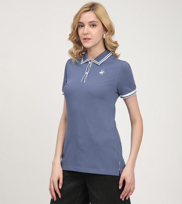 بيفرلي هيلز بولو كلوب  تيشيرتات - أزرق قمصان بولو