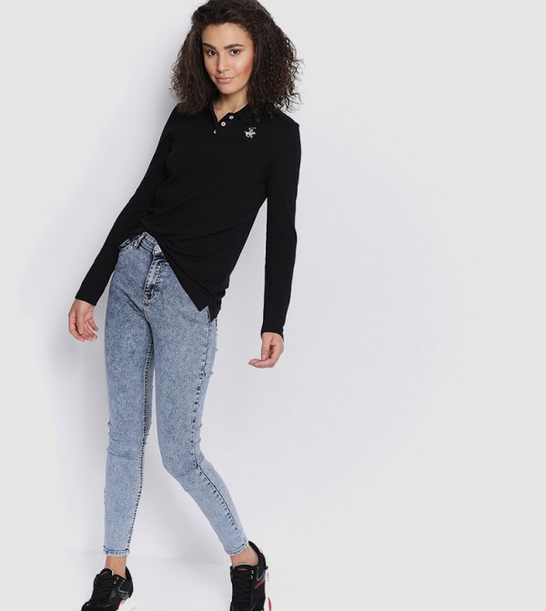 Beverly Hills Polo Club  - Black Polo T-shirts