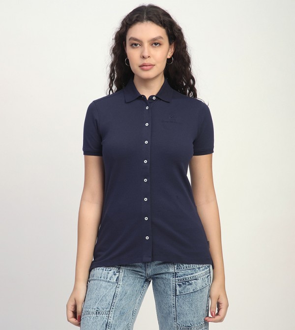 Beverly Hills Polo Club  Clothing - Navy Shirts
