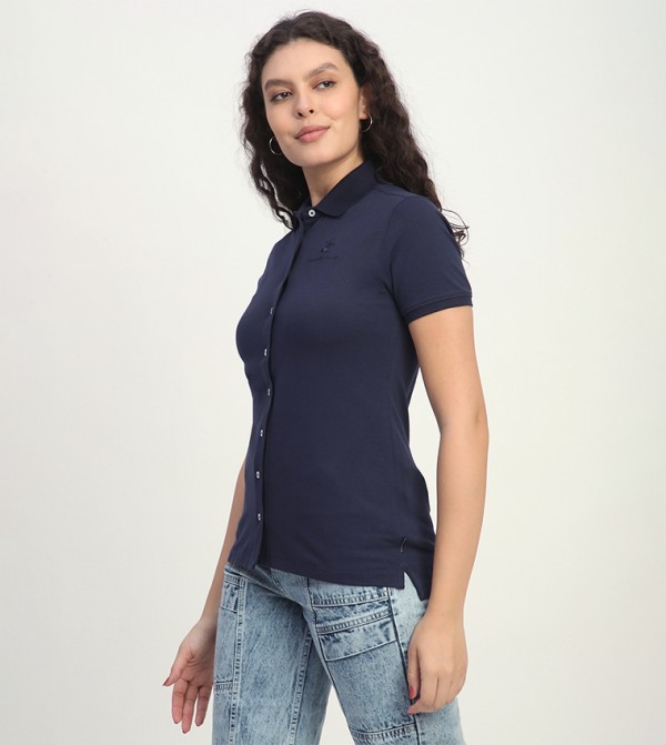 Beverly Hills Polo Club  Clothing - Navy Shirts
