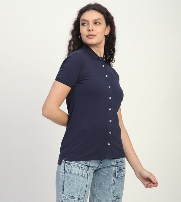 Beverly Hills Polo Club  Clothing - Navy Shirts