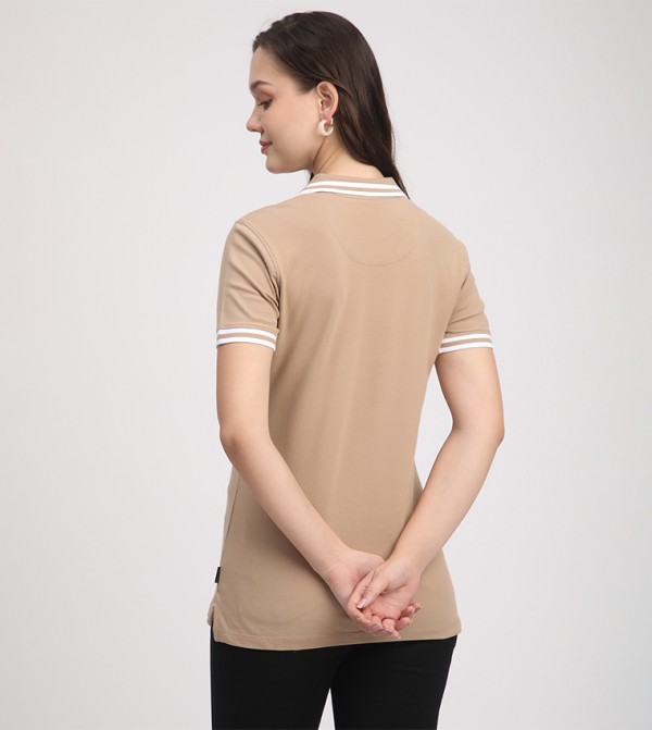 Beverly Hills Polo Club  Clothing - Brown Polo T-shirts