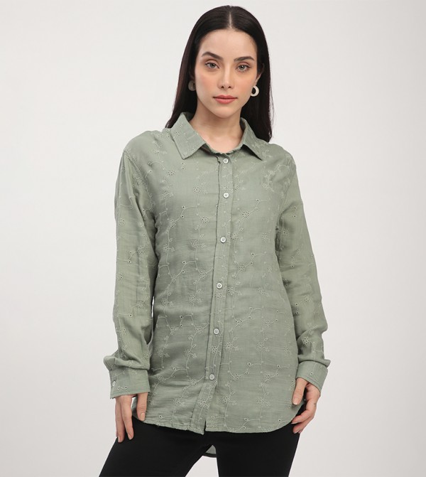 Beverly Hills Polo Club  Shirts - Green Shirts