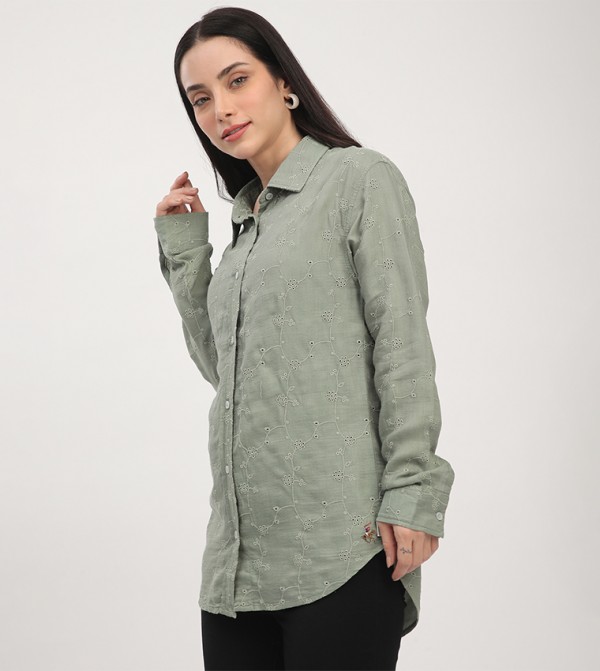 Beverly Hills Polo Club  Shirts - Green Shirts