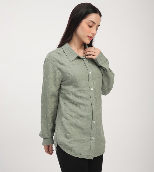Beverly Hills Polo Club  Shirts - Green Shirts