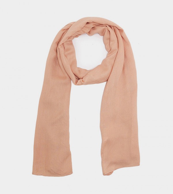 R&B  Scarves - Beige Woven Scarves