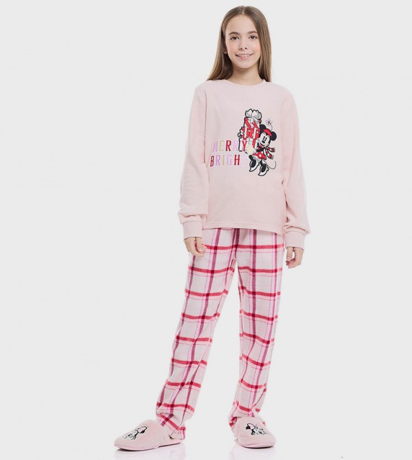 R&B  Clothing - Pink Top & Pyjama Sets