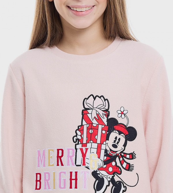 R&B  Clothing - Pink Top & Pyjama Sets