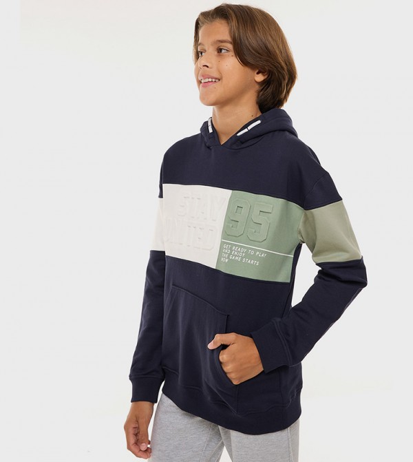 R&B  Winterwear & Outerwear - Navy Hoodies