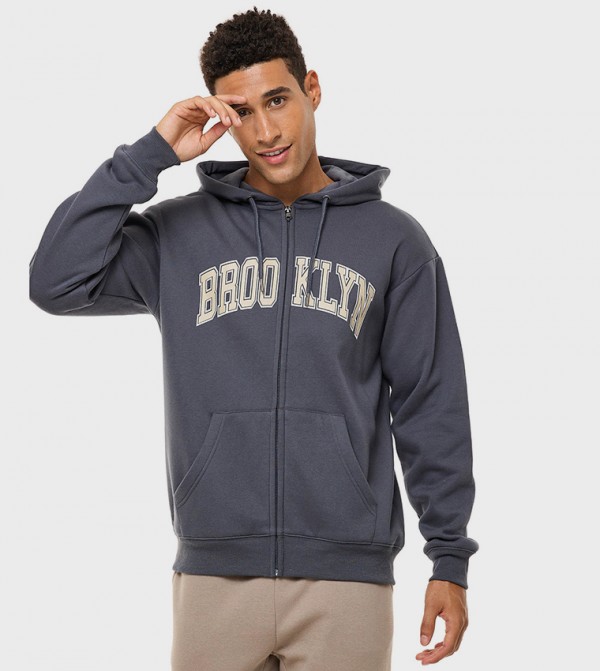 R&B  Hoodies & Sweatshirts - Grey Hoodies