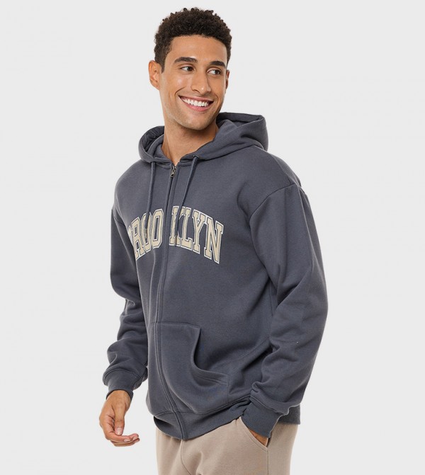 R&B  Hoodies & Sweatshirts - Grey Hoodies