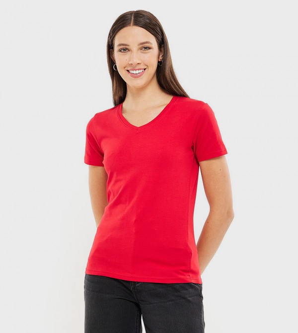 R&B  - Red Short Sleeve T-Shirts