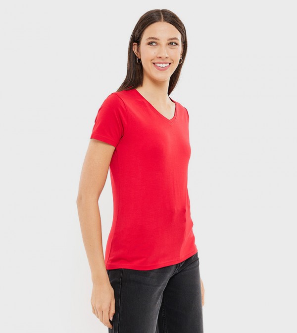 R&B  - Red Short Sleeve T-Shirts