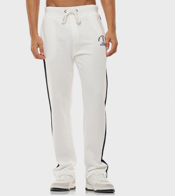 R&B  Pants & Chinos - Ivory Joggers