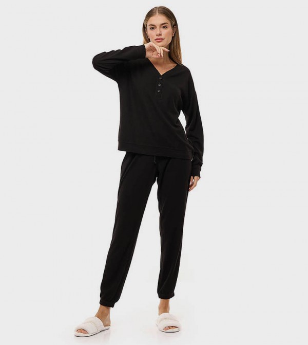 أر آند بي  ملابس - أسود Pyjama Set