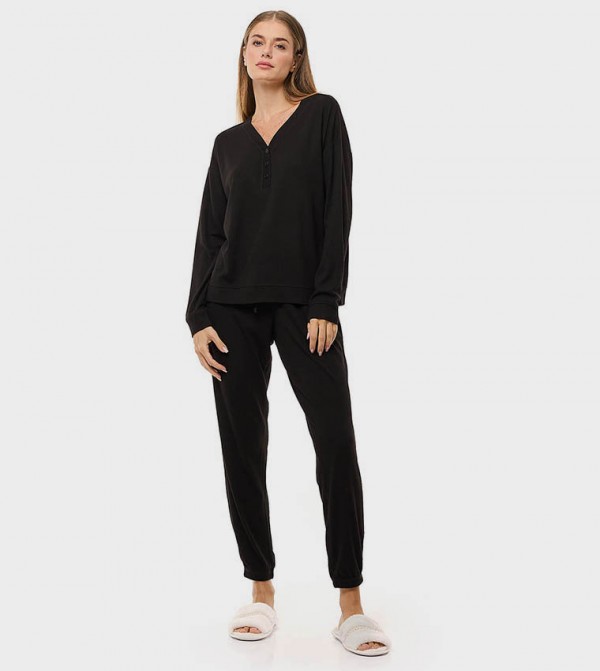 أر آند بي  ملابس - أسود Pyjama Set