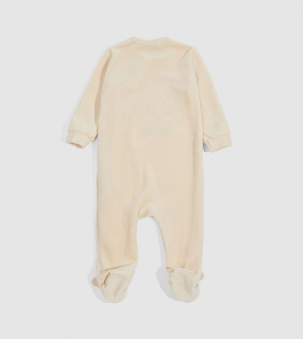 R&B  Onepiece & Bodysuits - Beige Sleep Suits