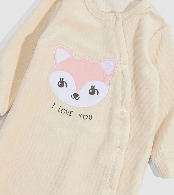 R&B  Onepiece & Bodysuits - Beige Sleep Suits