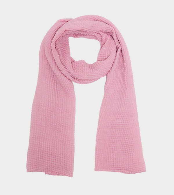 R&B  Scarves - Dusty Pink Woven Scarves