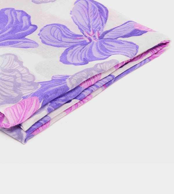 R&B  Scarves - Purple Woven Scarves