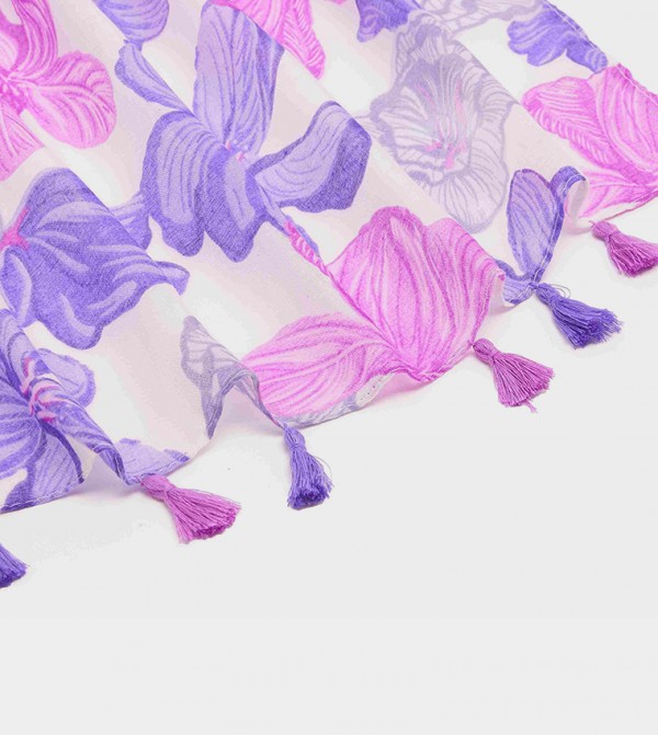 R&B  Scarves - Purple Woven Scarves