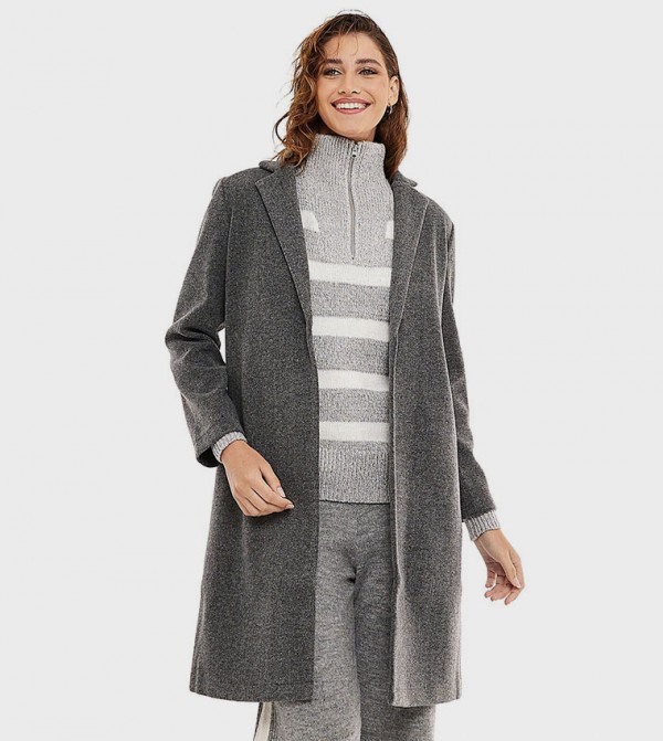 R&B R&B - Dark Grey Overcoats