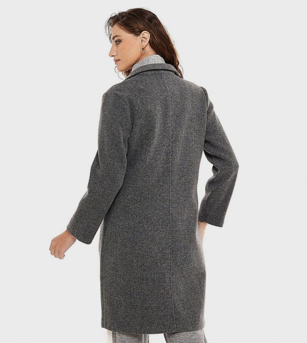 R&B R&B - Dark Grey Overcoats