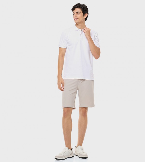 R&B  - White Polo T-shirts