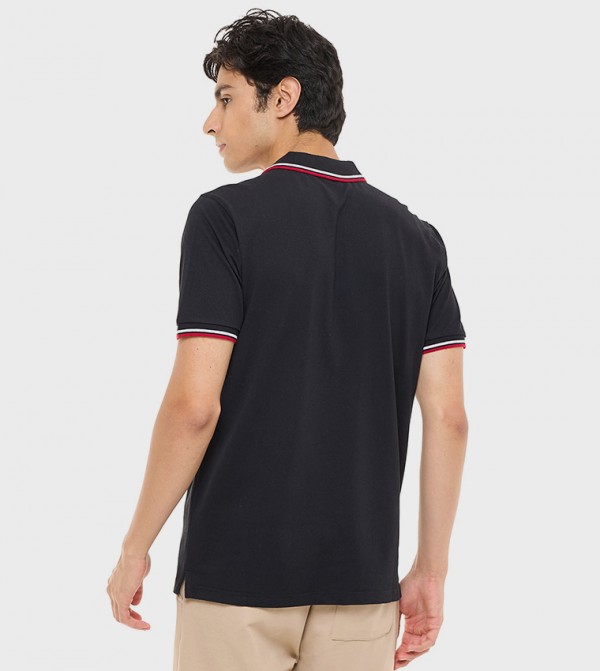 R&B  - Black Polo T-shirts