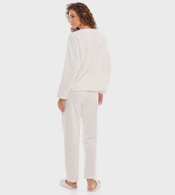 أر آند بي  ملابس نوم - عاجي  Pyjama Set