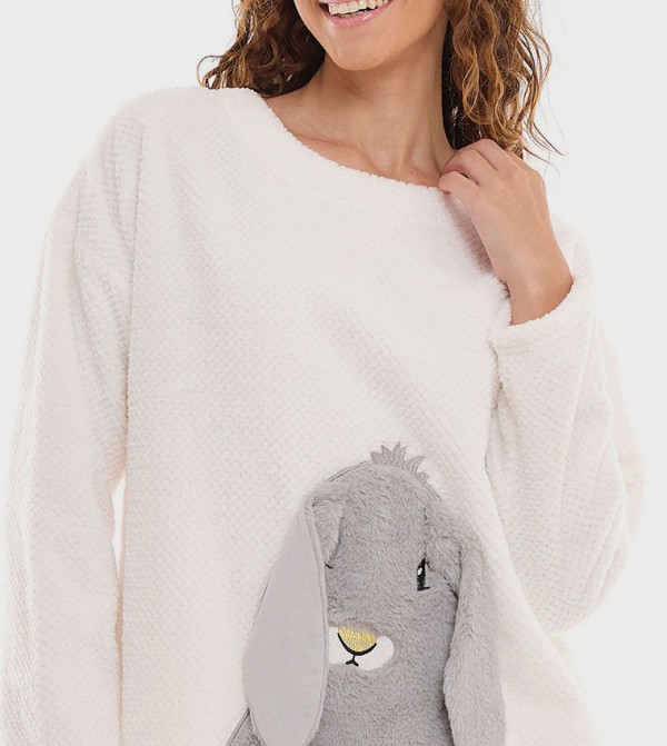 أر آند بي  ملابس نوم - عاجي  Pyjama Set