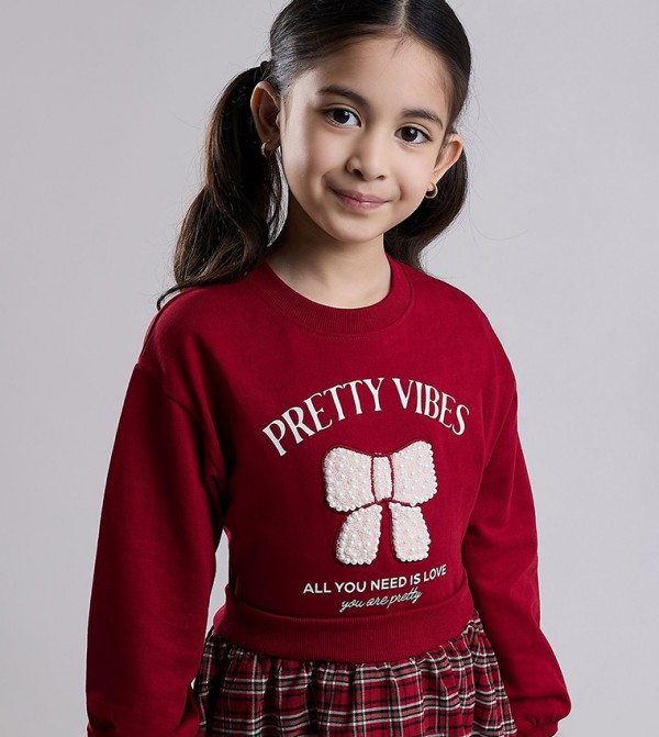 R&B  Casual Dress - Wine Casual Dress