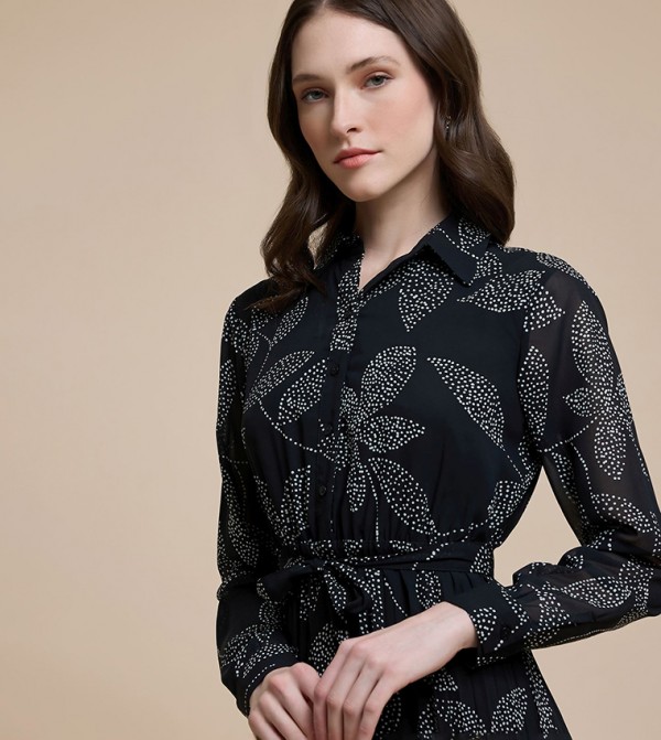 أر آند بي  - أسود Midi Dresses