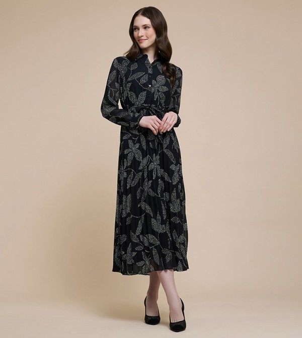 أر آند بي  - أسود Midi Dresses