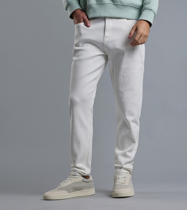 R&B  Jeans - Ivory Skinny Jeans