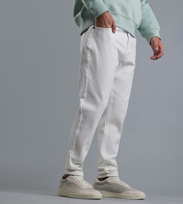 R&B  Jeans - Ivory Skinny Jeans